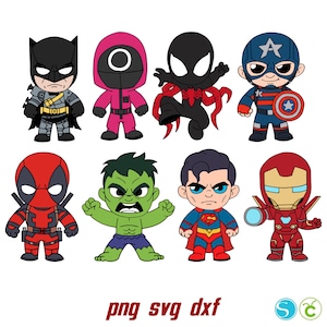 Baby Heroes Bundle Superhero Svg Cricut Layered Heroes Cricut Superheroes Png Print Baby Shirt Diy Baby Superhero Birthday Svg Chibiki svg