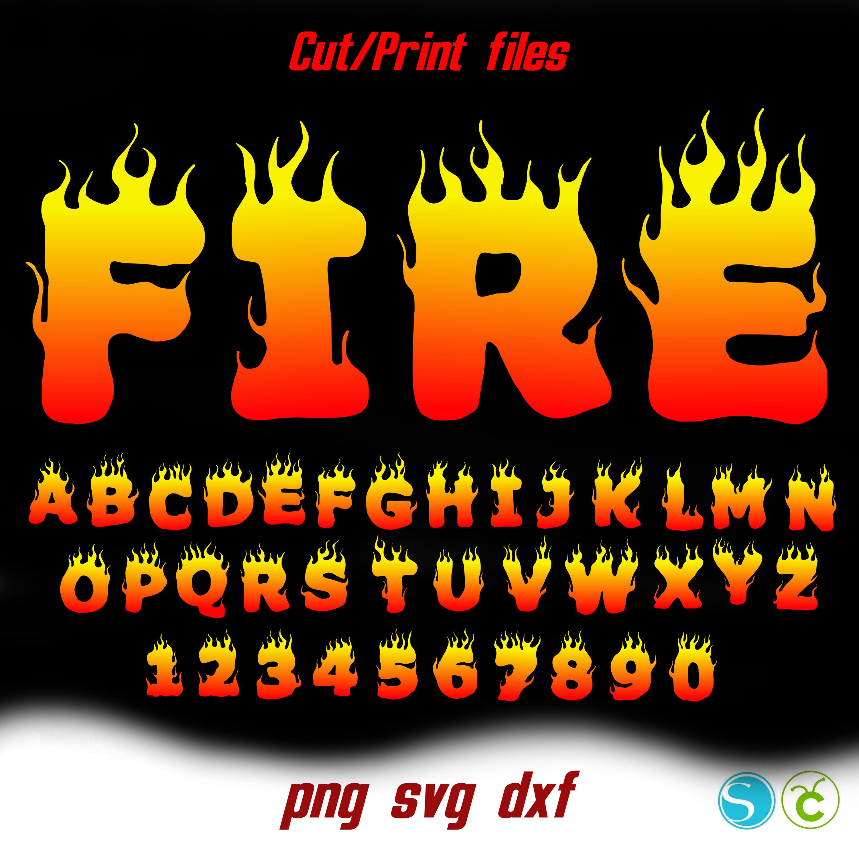 Fire letters svg, Flame Svg Letters Cricut font svg Flame Numbers Fire Numbers Png, Baby shirt DIY svg Silhouette Fire svg Cars Letters svg