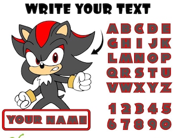 Sonic SVG Letters, Personalized Birthday Banner, Letters Svg Layered Sonic Shirt Png Sonic Layered Svg Baby Shirt DIY Sonic Png Sonic Cricut