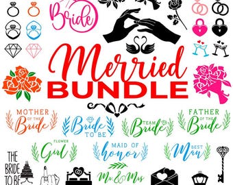 Wedding SVG Bundle, Just Married svg, Wedding Invitation Svg Wedding Card Svg, Wedding signs Svg, Wedding Svg, Wedding Rings Svg Wedding png