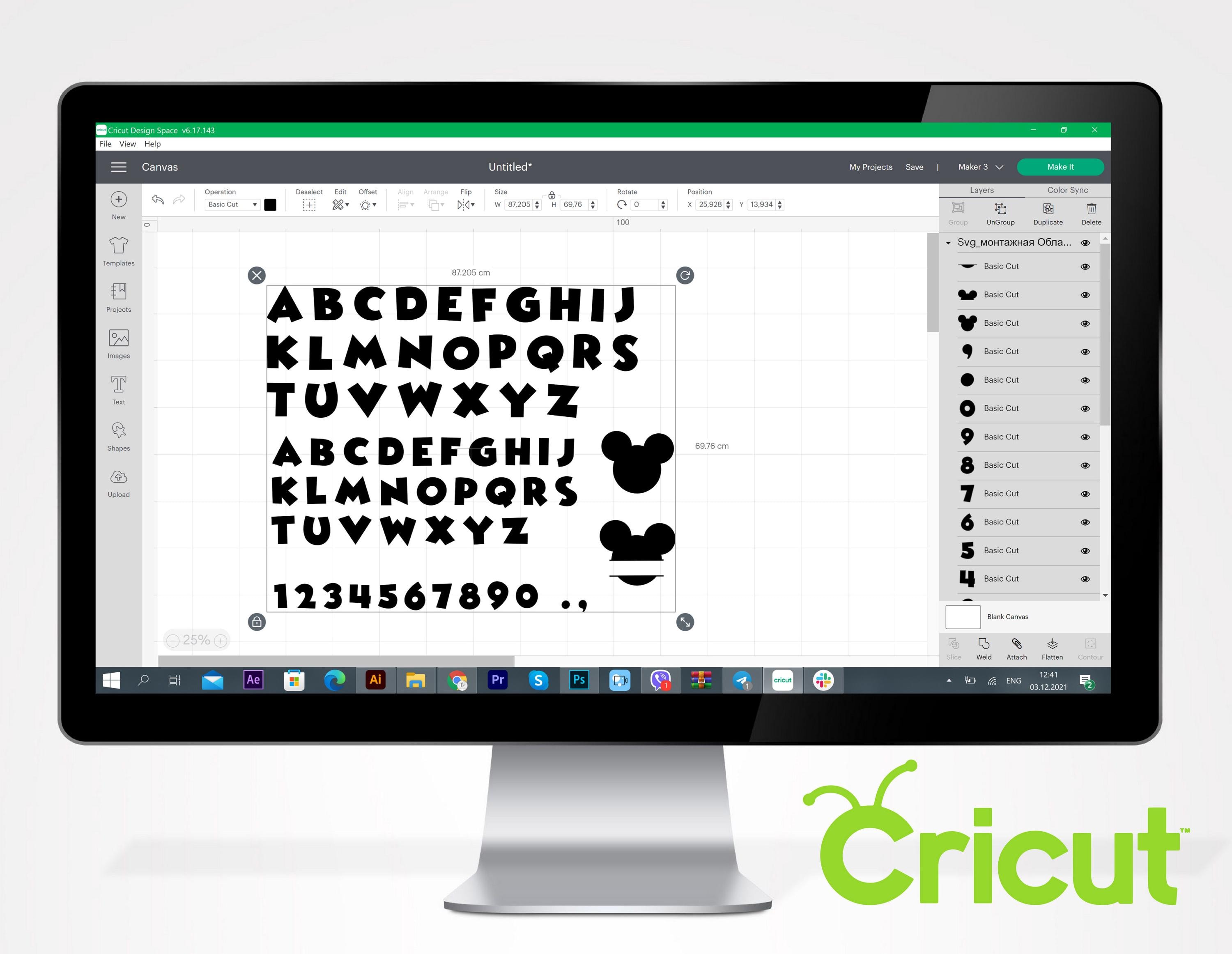 Computer Mouse Letter Format Mouse Letters SVG Alphabet Mouse Font OTF, Birthday Font Install Cut ...