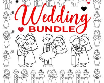 Wedding SVG Bundle, Wedding Invitation Svg, Wedding Card Svg, Wedding Décor Svg, Wedding clipart svg, Wedding png, Just Married Svg Cricut