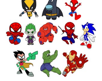 Baby Heroes svg Bundle Superhero SVG Cricut Layered Superhero PNG Superheroes Png Baby Shirt Diy Svg Baby Superhero Birthday Svg Chibiki svg