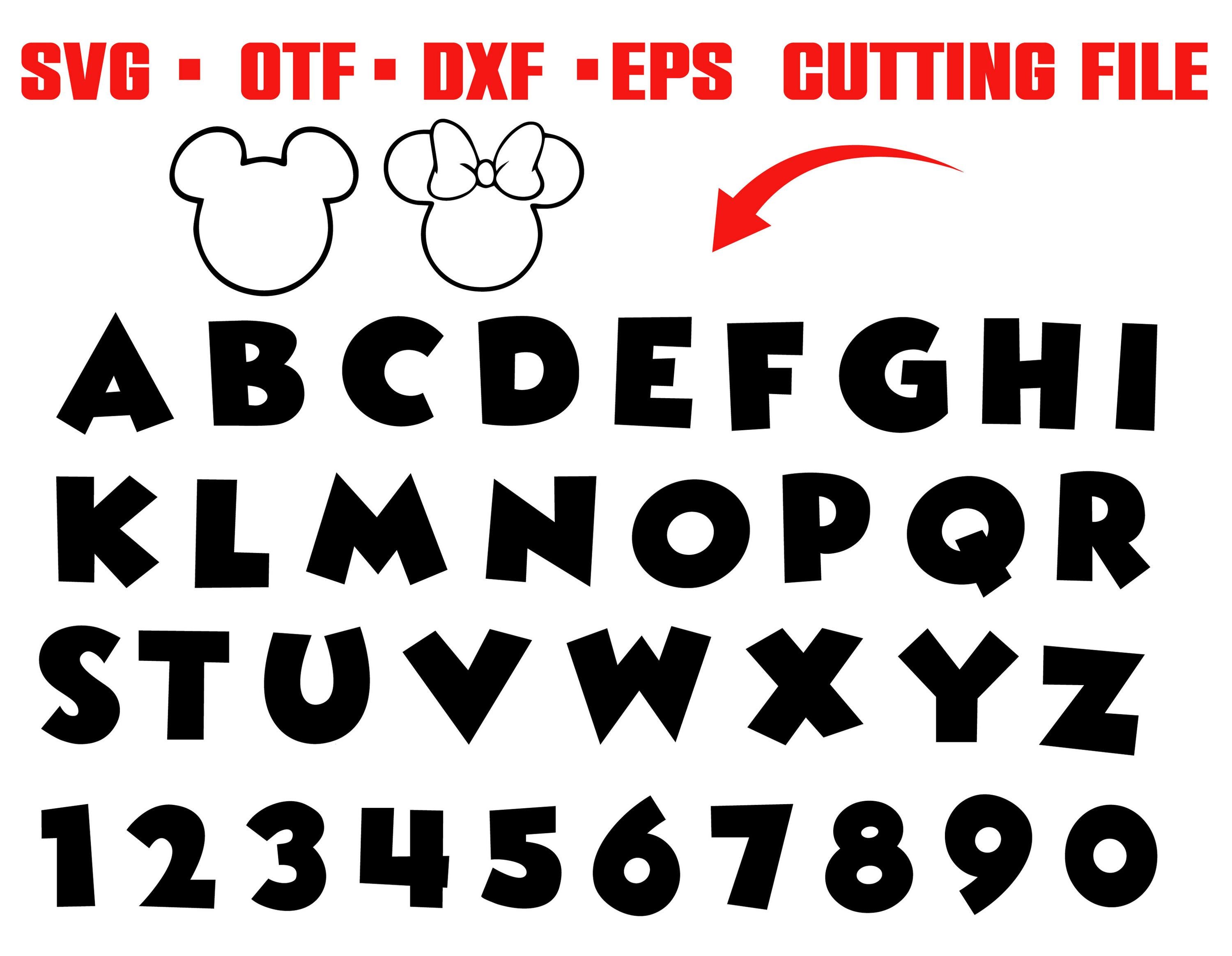 Cartoon Letters SVG Alphabet Cartoon Font OTF, Birthday Font Install ...