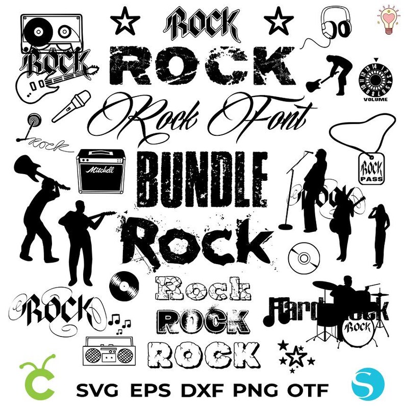 Rocks Font Bundle, Rock Letters SVG Cricut, Distressed Font Svg, Rock ...