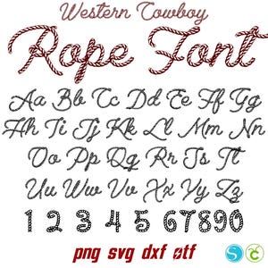 Fonte Rope Otf, Rope Letters svg, Cowboy Svg Letters Western Font, Rope Svg Alphabet, Western SVG Font Western letras SVG Handwriting Font