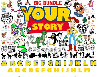 Toy Story Svg, Toy Story Bundle Svg, Toy Story Birthday, Toy Story Letters Svg Cricut, Toy Story Shirt Png, Toy Story font, Toy Story Logo