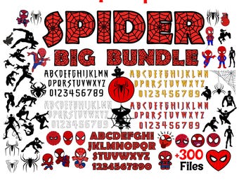 Superhero Letters Svg Cricut, Superhero Font, Spider shirt Diy, Spider Font Svg, Spider Letters Layered Spider Svg Spider Birthday Shirt Diy