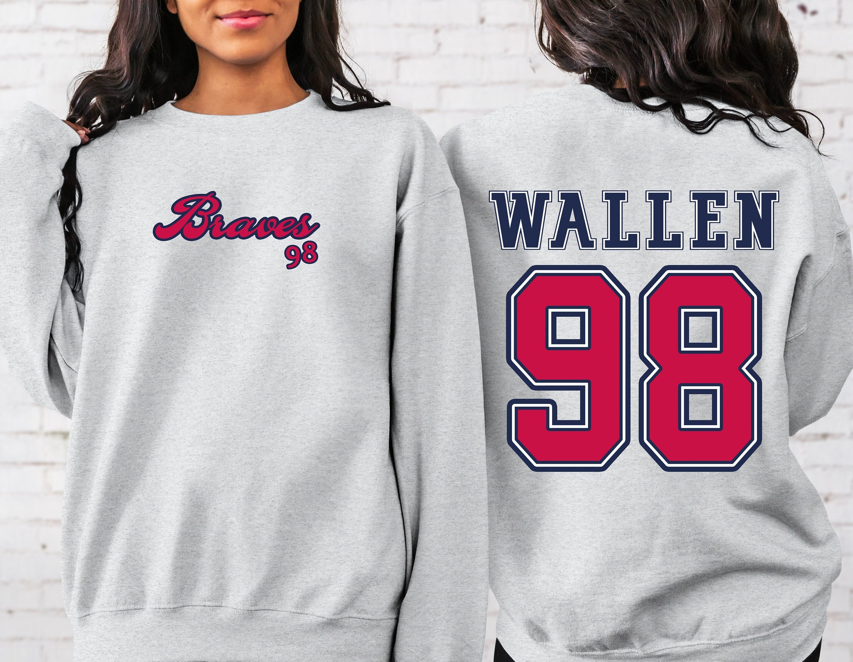 98 Braves Morgan Wallen Song Shirt Atlanta Graphic Tee - Happy Place for  Music Lovers