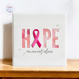 Handmade Cancer Encouragement Card, Breast Cancer, Get Well Soon, Survivor, Awareness Ribbon | 069