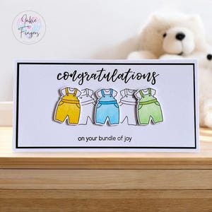 Money Card for New Baby Cash Gift, Handmade Money Wallet Card and Envelope, Perfect for Money or Gift Vouchers, Blue Bundle of Joy | 075
