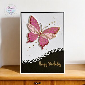 Handmade Birthday Card featuring a Beautiful Butterfly | Card for Butterfly Lovers | 047
