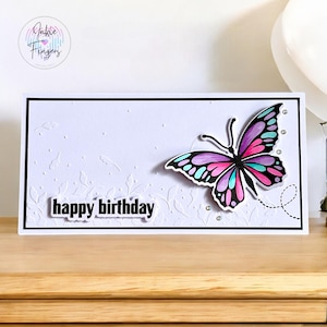 Money Card for Birthday Cash Gift, Handmade Money Wallet Card and Envelope, Perfect for Money or Gift Vouchers, Butterfly Design | 452