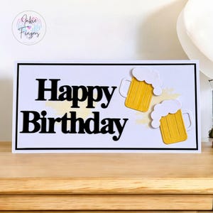 Money Card for Birthday Cash Gift, Handmade Money Wallet Card and Envelope, Perfect for Money or Gift Vouchers, Birthday Beers | 400