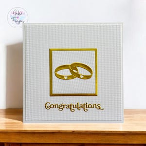 Handmade Wedding Card, Wedding Rings | 124