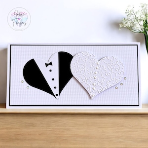 Money Card for Wedding Cash Gift, Handmade Money Wallet Card and Envelope, Perfect for Money or Gift Vouchers, Love Hearts | 222