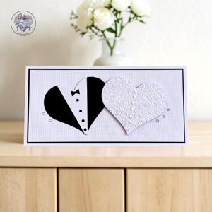 Wedding Money Card, Handmade Cash Gift Wallet Card, Love Hearts | 222