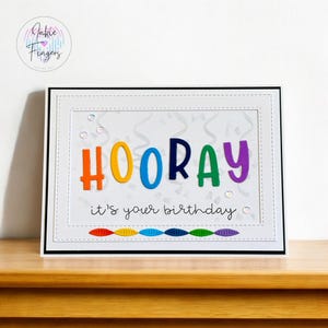 Handmade Birthday Card | Hooray, It's Your Birthday | 190