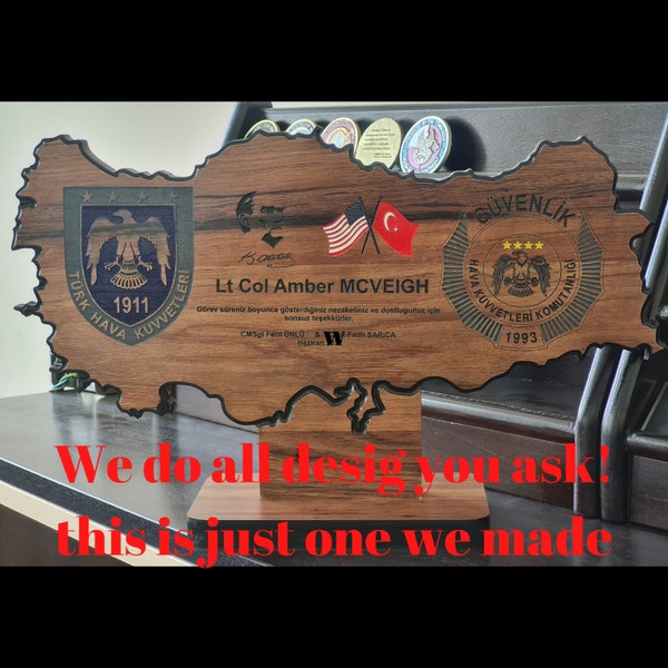 Custom Army and Air force Memorial Plaques, Personalized Military Gifts for Veterans, Unique Gifts for  Soldiers