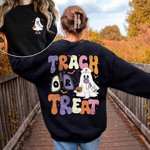 Maglietta di Halloween per infermiere terapista respiratorio, Tracheotomia o dolcetto personalizzato, Maglietta di Halloween per terapia respiratoria, Maglietta autunnale per terapia respiratoria Picu ENT, Regalo per infermiere