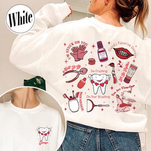 Custom Name Dentist Valentines Day Shirt, Dentist Valentine Shirt, Dental Squad Crew Shirt, Valentine Gift For Dentist Dental Assistant