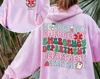 Personalized Emergency Department Christmas Shirt, Er Christmas Shirt Gift For Nurse, Emergency Christmas Er Nurse Shirt