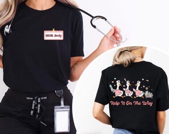 Custom School Nurse Shirt Silly Goose School Nurse T-Shirt, School Nursing Tee, Elementary School Nurse Gift for Mom, Her, Nurse Humor Gifts