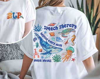 Custom Name Speech Therapist Shirt, SLP Communication Specialist, Your Words Matter Tee, Gift For Speech Language Pathologist