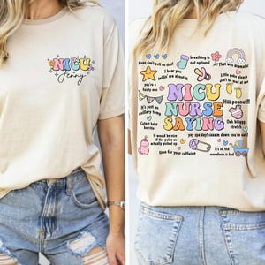 Custom Name NICU Nurse, Funny Nurse Shirt, Nicu Nurse Saying Shirt, Neonatal Nurse Shirt, Retro Concert Tee, Funny Nurse Tee, Nicu RN Gifts