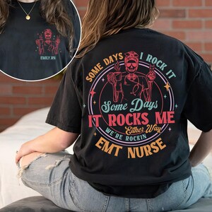 Custom Name EMT Shirt, EMS Paramedic TShirt, Emergency Medical Services, Funny Paramedic Emt Medic TShirt, Emergency Medical Technicia Shirt