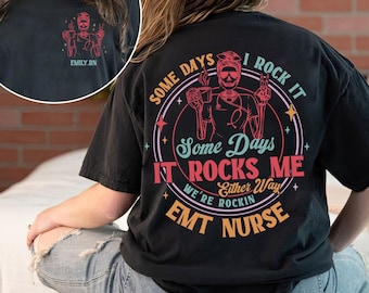 Custom Name EMT Shirt, EMS Paramedic TShirt, Emergency Medical Services, Funny Paramedic Emt Medic TShirt, Emergency Medical Technicia Shirt