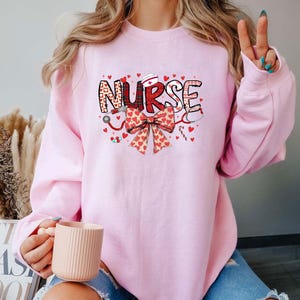 Nurse Valentine Coquette Bow Shirt, Nurse Valentine Shirt, Valentine Shirt, Valentine Shirt, Nurse Shirt, Nurse heart Shirt