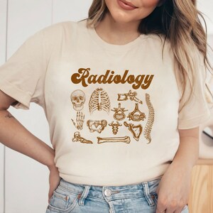 Radiology Skeleton Shirt, Rad Tech Shirt, Retro Xray Tech Shirt, CT MRI Tech Tee, Gift For Rad Tech