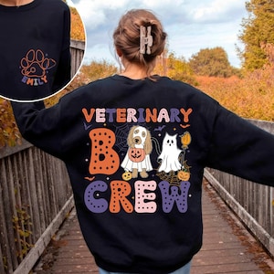 Personalized Veterinary Technician Halloween Shirt, Vet Tech Halloween Shirt, Halloween Veterinarian Gift, Vet Assistant Shirt, Vet Student