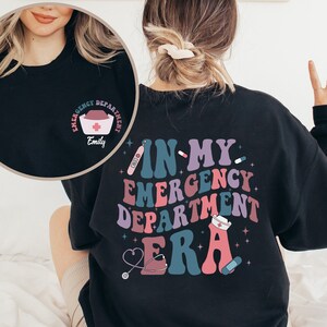 Shirt verpleegster tijdperk, aangepast shirt ER verpleegkundige, shirt spoedeisende hulp, shirt EHBO, student verpleegkunde shirt, cadeau voor verpleegkundige