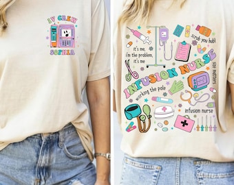 IV Queen Shirt, benutzerdefinierter Name Infusion Nurse Shirt, PICC Nurse Tee, für die Infusionstherapie zugelassene Krankenschwester, Vascular Access Nurse Shirt VAT Team