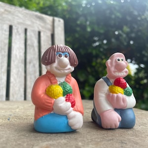 Wallace & Gromit Salz und Pfefferstreuer - Wallace und Wendolene Set - Aardman Collectible