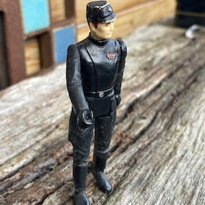 Vintage Star Wars Imperial Commander plastic toy figure 1980
