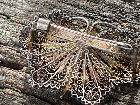 An antique Art Nouveau silver Filigree worked but… - image 2