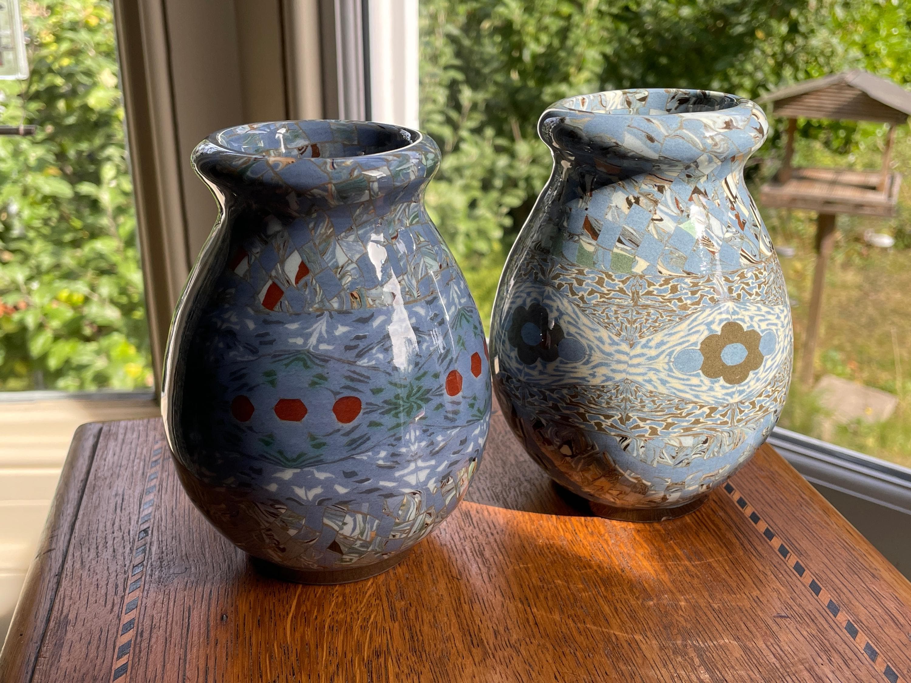 vallauris フランス　JEAN GERBINOヴィンテージ花瓶 Signed Gerbino Mosaic Vases, Vallauris France Studio Pottery - Etsy