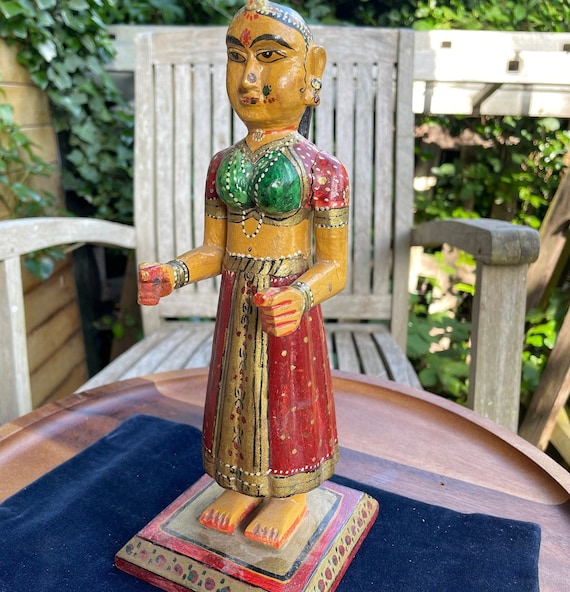 Original Painted Gangaur Figure - 19thC Original Painted Gangaur Figure - 19thC