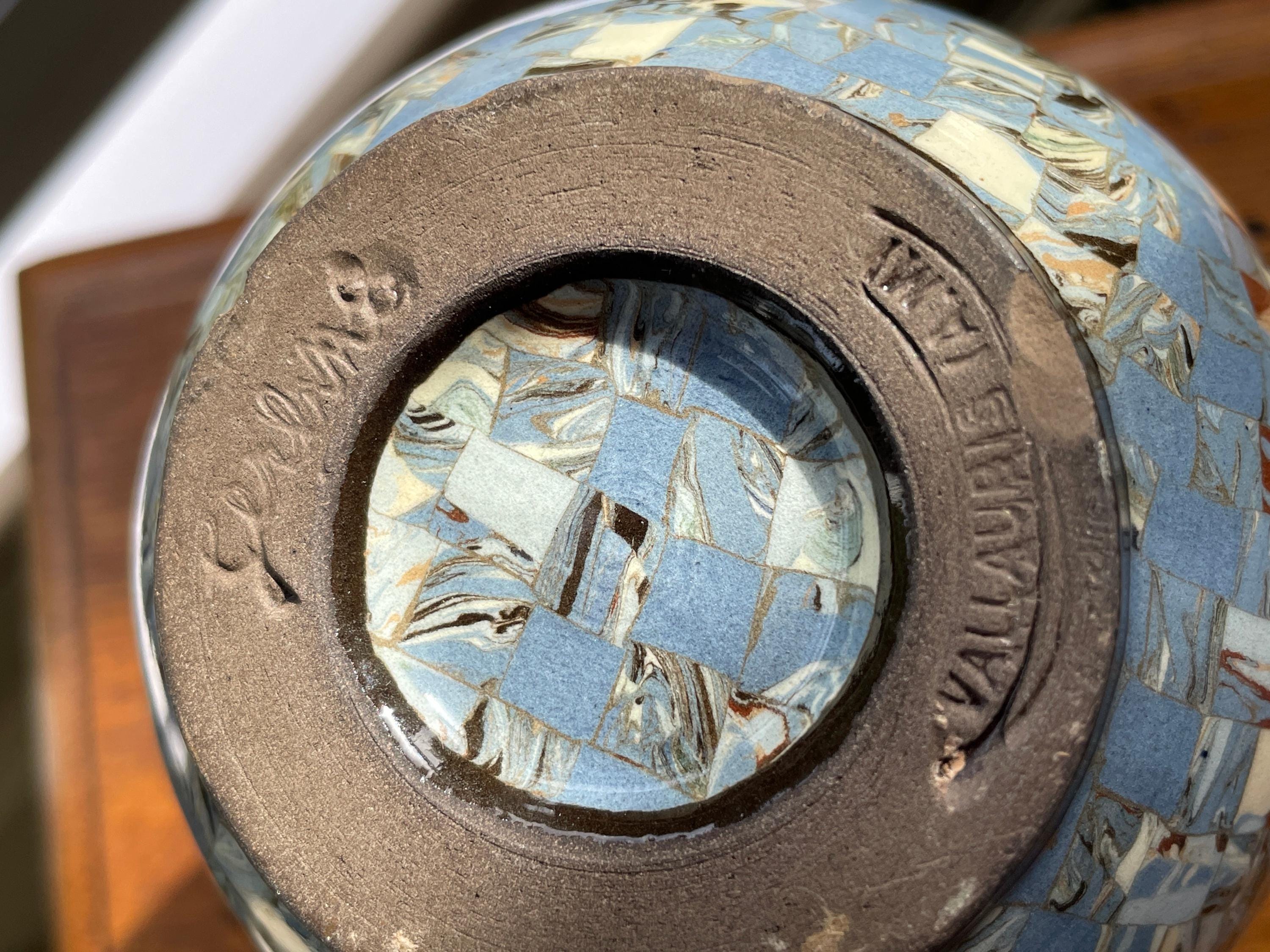 貴重】JEAN GERBINO ジャン・ジャルビノ 陶器 モザイク調 フランス
