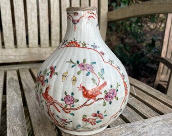 中国粉彩瓶 – 鳥花文様 – 清朝様式磁器 - Etsy 日本