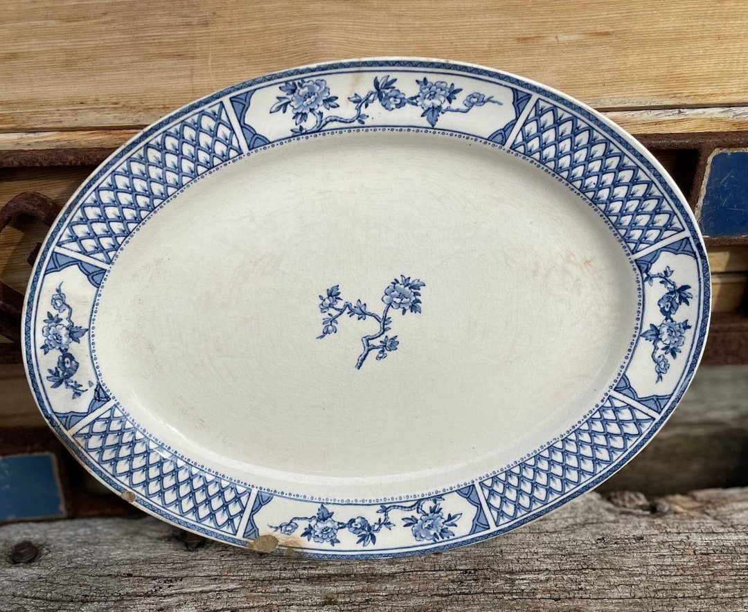 Antique Dinner Plate in Exeter Pattern, Created by Johnson Bros. in the ...