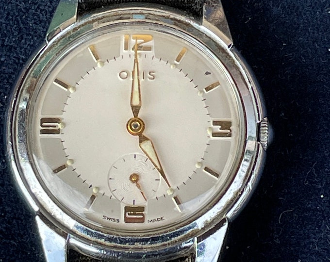 A Working Vintage Swiss Made Seven Jewel Cal. 391 Oris Wristwatch 33mm Diameter Face c1960's