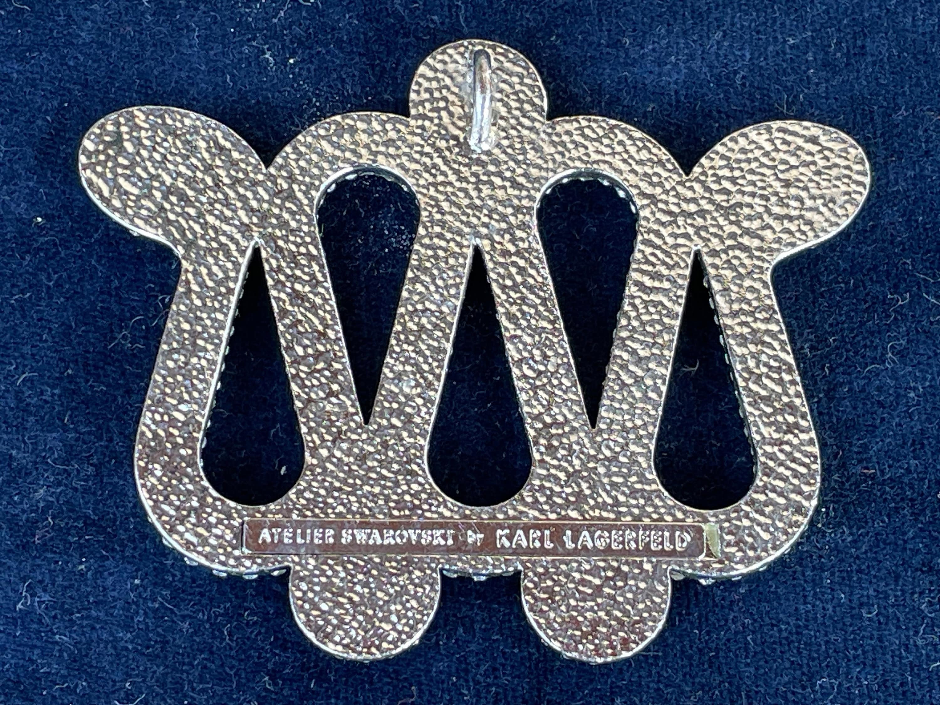 【希少】Atelier Swarovski カールラガーフェルド ネックレス カール ラガーフェルド初のファッションジュエリー・コレクションが