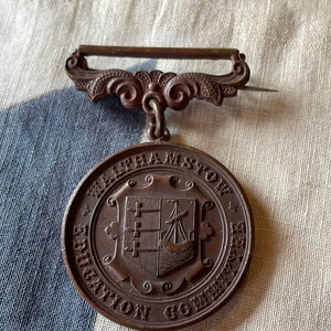 Antique 1905 Walthamstow Education Committee Bronze School Medal – Punctual Attendance Award
