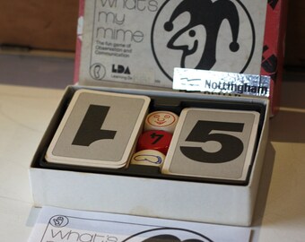 A Learning and Development Aid Called What&#39;s My Mime - The Fun Game of Observation and Communication 1980&#39;s
