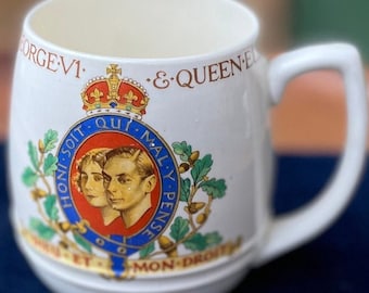 Taza de la Coronación de 1937, Rey Jorge VI y Reina Isabel, Copa Conmemorativa Minton, Recuerdos Reales de Brakpan