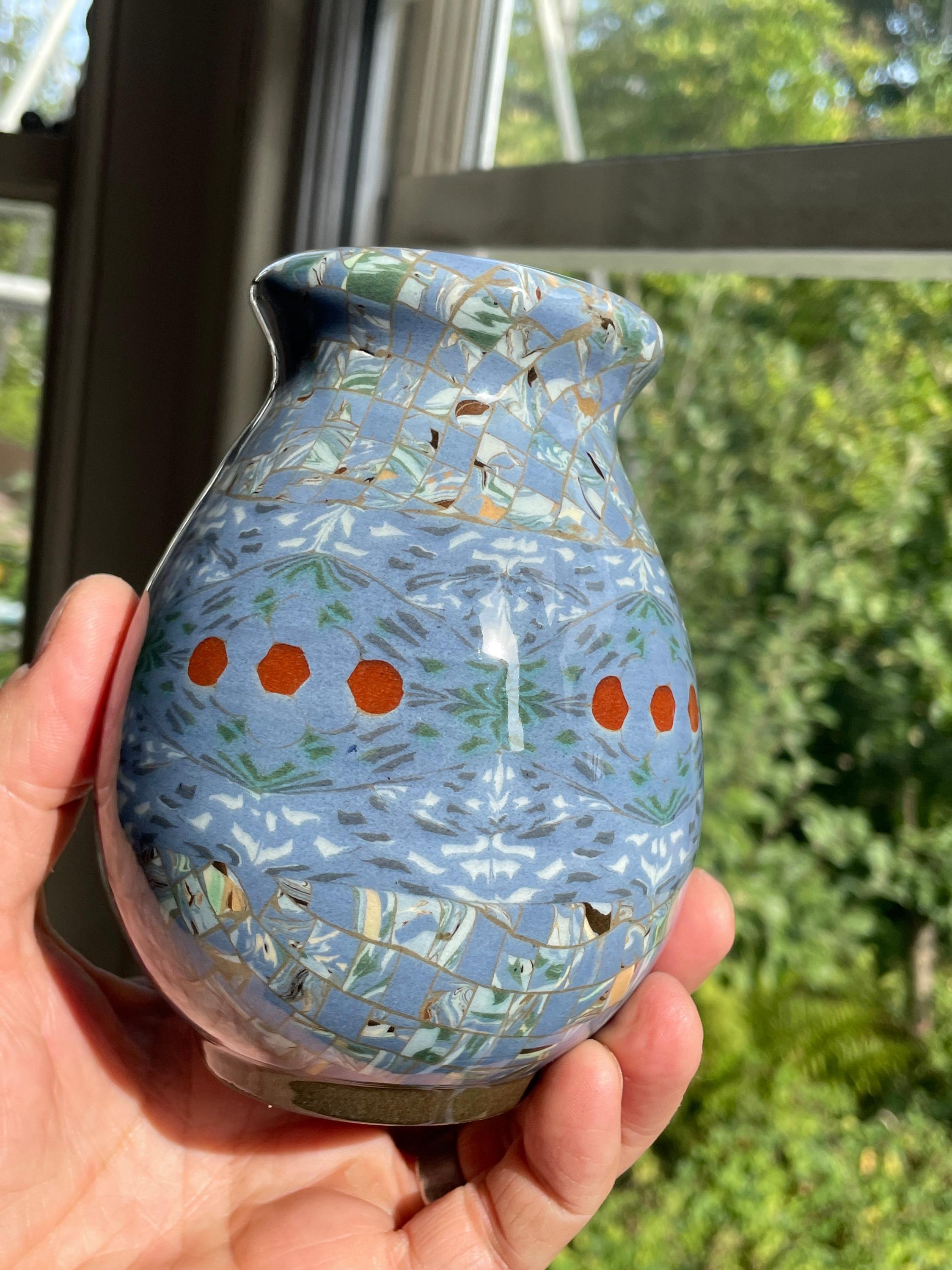 Signed Gerbino Mosaic Vases, Vallauris France Studio Pottery - Etsy